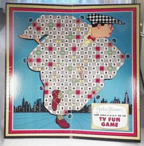 Jackie Gleason And Away We Go Game Board Only 1956 Transogram VIP Co Vintage - Picture 1 of 7