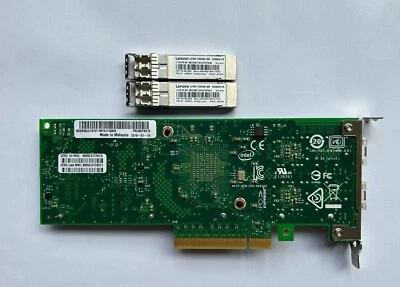 Lenovo X710-DA2 00YK615 10Gb/s PCI-E Dual Port SFP+  Network Adapter With 2 SFP - Image 1 of 2
