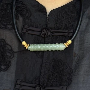 Chinese Antique Ming Dynasty Hetian Ancient Jade Carved Todpole Design Pendants - Picture 1 of 9