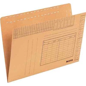 10x LEITZ Einstellmappe, vertikal, A4, Naturbraun - Picture 1 of 1