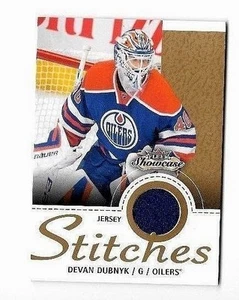 DEVAN DUBNYK 2013-14 FLEER ESCAPARATE PUNTADAS JUEGO CAMISETA USADA - Imagen 1 de 1