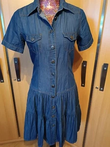 Leichtes Sommer Jeanskleid 36 S John Baner Knöpfe Blau Kleid - Bild 1 von 6
