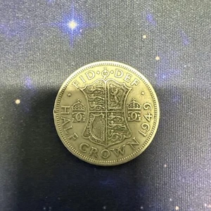 1949 Great Britain ½ Half Crown King George VI Coin, km879 🇬🇧 - Picture 1 of 2