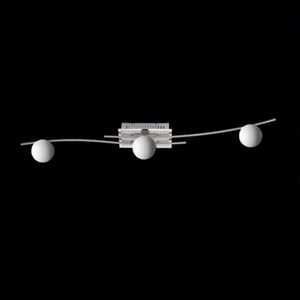 Fischer&Honsel 20168 plafoniera LED arco da soffitto nichel opaco design a 3 luci - Foto 1 di 1