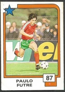 PANINI SOCCER SUPERSTARS 1988- #087-PORTUGAL & ATLETICO MADRID-PAULO FUTRE - Picture 1 of 2