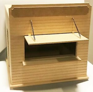 Flat Pack Wooden (MDF) Food Bar Kit Tumdee 1:12 Scale Dolls House Miniature Shop