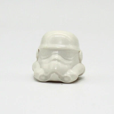 Lego Star Wars Prototipo Monocromo Liso Imperial Stormtrooper Casco Error Foto 1 de 3