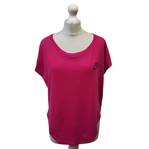Nike T-Shirt Rosa Kurzarm Sport Freizeit UK Damen Größe XS - Bild 1 von 6