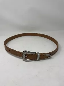 Cinturón de cuero para dama Western hebilla grabada talla 36 - Imagen 1 de 5