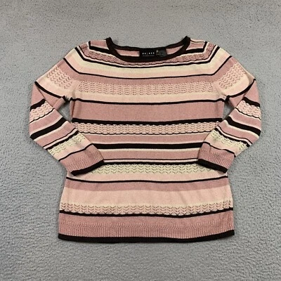 Babydoll Axcess Liz Claiborne Manga Larga Mujer M Rayas Y2k Coqueta Gyaru Foto 1 de 4