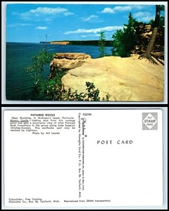 Cartolina MICHIGAN - vicino a Munising, Rocce raffigurate L48 - Foto 1 di 1