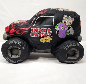 Chuck E Cheese Monster Truck Black Red Plush Soft Toy Stuffed Animal Good Stuff - Picture 1 of 17