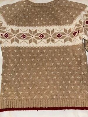 Janie and Jack wool blend boys full zip cardigan sweater 6 lined. - Image 1 of 4