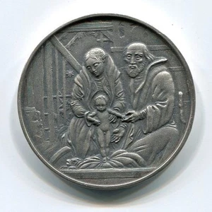 Genuine Portuguese Silver Hallmarked Poet Gil Vicente Christmas Medal - Picture 1 of 3