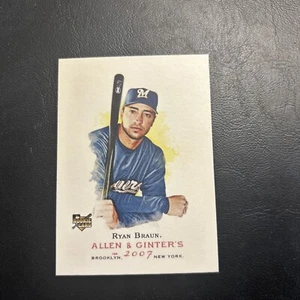 B50d topps Allen And Ginter 2007 #116 Ryan Braun Milwaukee Brewers - Picture 1 of 2