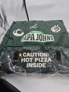 Green Papa John's Insulated Thermal Hot Pizza Delivery Bag Microcore - Picture 1 of 5