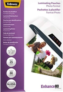 Laminating Pouches (10X15Cm), Gloss Finish, 25 Sheets, 160 Micron (2 X 80 Micron - Picture 1 of 12