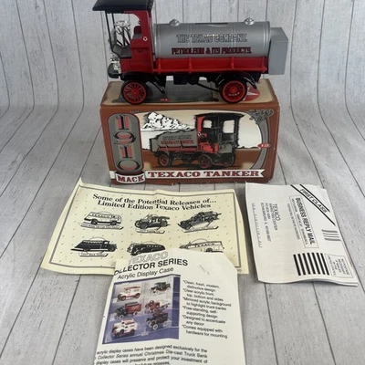 Ertl Texaco  1910 Mack Tanker Truck Series  DieCast Metal Bank Collector F122 - Image 1 of 4