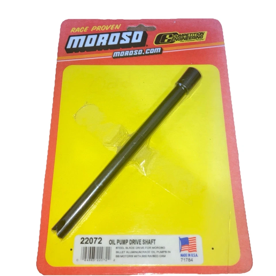 Eje bomba aceite motor Moroso 22072. Para Chevy Big Block con leva elevada .600  Foto 1 de 3