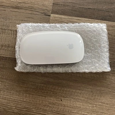 Apple Magic Mouse Wireless Bluetooth Rechargeable Multi-Touch Surface White/ay - Image 1 of 4