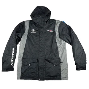 Joe Gibbs Racing Herren Oakley Nascar Jacke schwarz XL Ski Schnee Kapuze Taschen - Bild 1 von 13