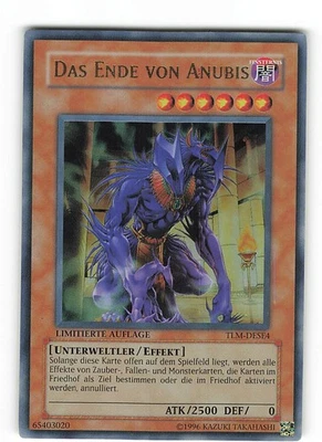 Yugioh DAS ENDE VON ANUBIS , tlm-dese4 Ultra Rare deutsch NM Limitierte Auflage - Bild 1 von 2