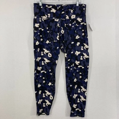 New Old Navy Active size XL Navy White Abstract High Rise Go Dry Leggings - Image 1 of 4