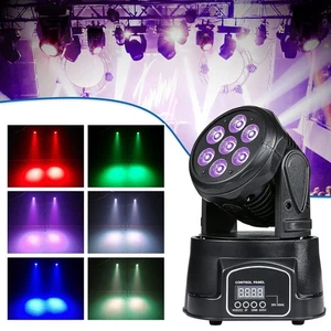 70W RGBW 4in1 LED Mini Moving Head Lights for Karaoke Nightclub Bar Wash Effect - Picture 1 of 16