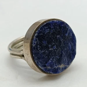 Ring aus 925er Silber  & Lapislazuli , signiert - 14,5 Gramm  - Bild 1 von 20