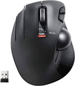 Elecom Souris Trackball sans Fil pour Main Gauche M-XT4DRBK 6 Boutons Noir Neuf - Photo 1/3