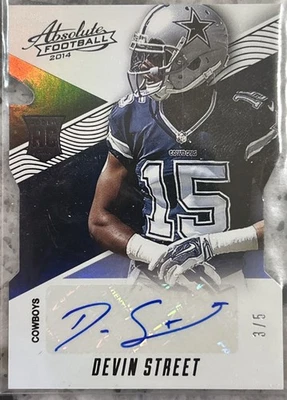 2014 Panini Absolute Spectrum Black #156 Devin Street RC Auto 3/5 - Image 1 of 3