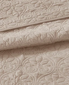 Madison Park Quebec Quilted 3-Pc. Bedspread Set, King, Khaki - Picture 1 of 6