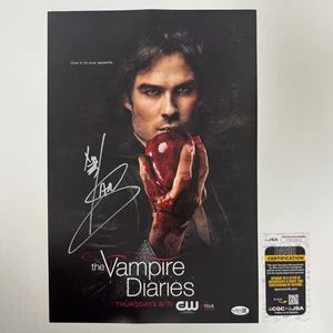 IAN SOMERHALDER autentica foto firmata a mano "DIARI DEI VAMPIRI" 12x18 (JSA COA) - Foto 1 di 2