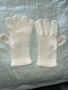 guanti eleganti vintage donna nylon adatti da 6 1/2 a 7 1/2 - Foto 1 di 4