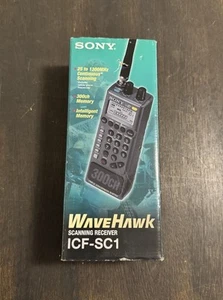 VINTAGE Sony Wavehawk Skaner Model ICF-SC1 Made In Japan RZADKI FABRYCZNIE NOWY PRZECZYTAJ - Zdjęcie 1 z 9