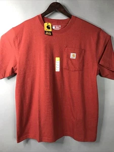 Carhartt LOOSE FIT Heavyweight Men’s Sz Large Dark Orange Casual Lifestyle New - Picture 1 of 12