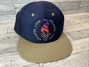 Vintage 1996 Olympic Logo 7 Hat NOS NEW USA Summer Games Atlanta Snapback NWOT - Picture 1 of 8