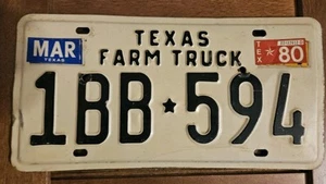 Texas Farm Truck 1BB594 License Plate - Picture 1 of 1