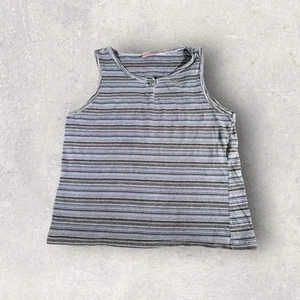 Vintage Gramicci Tank Top Womens Large Striped Mountain Climbing Outdoors USA - Picture 1 of 7