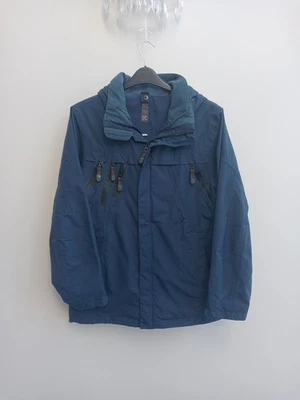 Mens Size Small Kyra.K Jacket with Hood. Navy Winter Warm Coat. Pockets Lined - Image 1 of 4