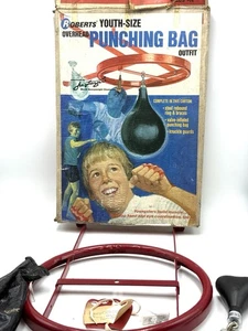 Vintage Joe Frazier, Roberts Youth Sparring Boxing PUNCHING BAG OUTFIT SET FT19 - Picture 1 of 24