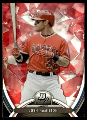 2013 Bowman платиновый рубин Джош Гамильтон Los Angeles Angels #54 - Изображение 1 из 2