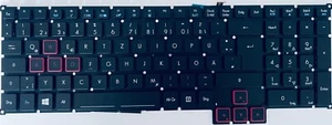 Teclado QWERTZ para Acer Predator 17 G9-791 G9-792 G9-793 GX-791-77CF Retroiluminado - Imagen 1 de 2