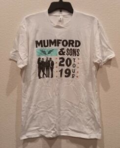 Mumford and Sons 2019 US Tour  White Shirt Size Large