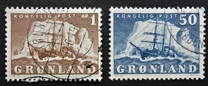 GREENLAND #35-6 USED KEY VALUE ICE/SHIP  CAN.SHIP $1.99 US COMB/SHIP - Picture 1 of 2