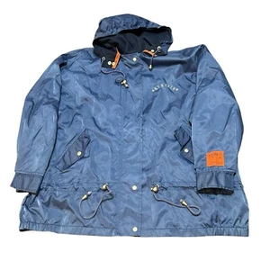 New York News NYN Crew Windbreaker Jacke Herren Gr. Large blau Kapuze Reißverschluss - Bild 1 von 13