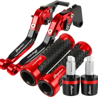 For SUZUKI HAYABUSA 1999-2016 Motorcycle Handle Grips Cap Brake Clutch Levers Foto 1 de 4