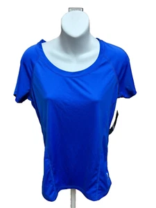 Exertek Womens Shirt Size Small Short Sleeve Blue New NWT Top Athleisure - Picture 1 of 11