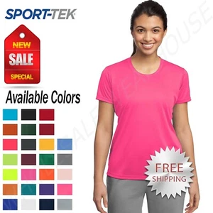 Sport-Tek Womens Dry Fit Workout PosiCharge Moisture Wicking T-Shirt M-LST350 - Picture 1 of 28