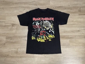 Vintage IRON MAIDEN Number Of The BEAST Sz M Black T-Shirt 1982 Concert Tour Men - Picture 1 of 9